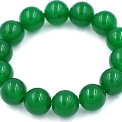Vòng tay chuỗi hạt Thạch Anh Xanh Lá 14 ly 14 hạt - hợp mệnh Hỏa, mệnh Mộc
