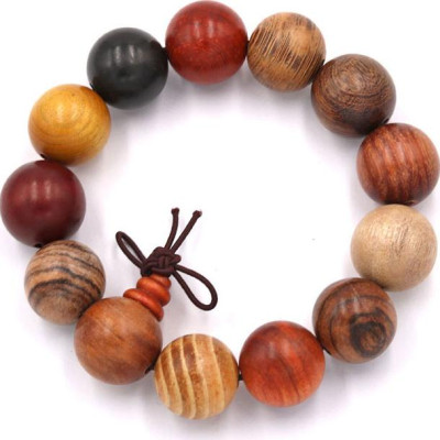 Vòng tay chuỗi hạt gỗ Đàn hương 8 màu 18 ly