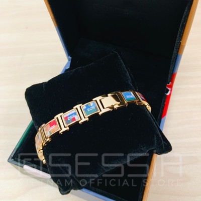 Vòng Đeo Tay Titanium Direct Art (Màu Vàng Gold) - PROJECT V - Đẳng Cấp và Thời Thượng - Hàng Chính Hãng