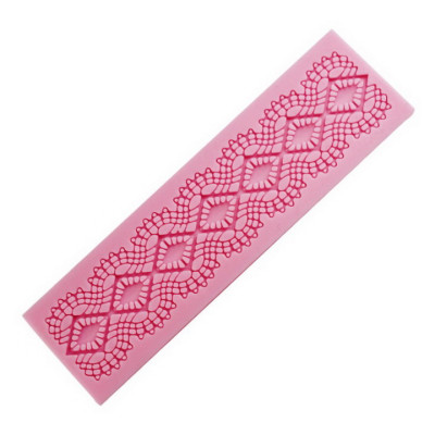 Khuôn silicon làm bánh, rau câu, socola, fondant hoa văn kiểu - Mã số 1068