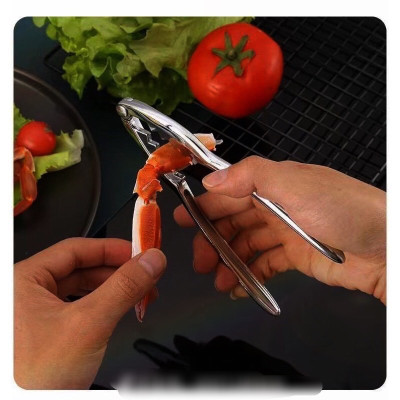  Kẹp  tách hải sản cua ghẹ , tách vỏ các loại hạt bằng inox không gỉ , phụ kiện nhà bếp đa năng 