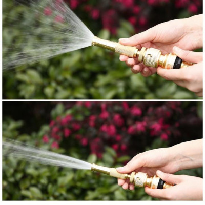 Bộ dây vòi xịt nước rửa xe, tưới cây . tăng áp 3 lần, loại 7m, 10m 206587 đầu đồng,cút đồng,+ tặng khăn phượt