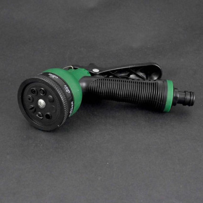 Vòi xịt rửa xe,Vòi phun nước tưới cây tăng áp thông minh 8 chế độ 815498 (cút đồng,nối đồng - dây vàng)