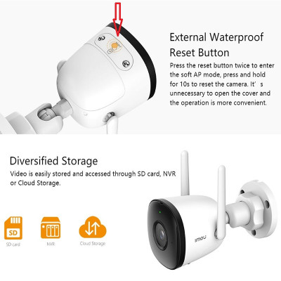 Camera IP WIFI ngoài trời IPC-F22P-IMOU 2.0MP FullHD - Hàng chính hãng DSS phân phối
