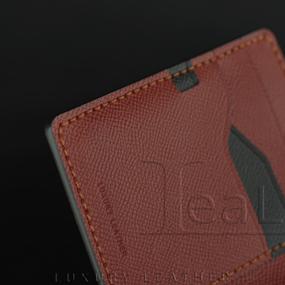 Ví Da Epsom Dáng Đứng Handmade Lealux Epsom Wallet 3
