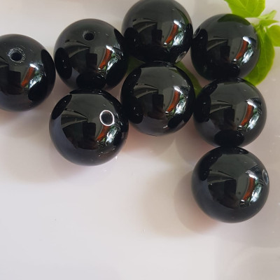 Hạt Lẻ rời Đá Mã Não Đen Đậm Đẹp phối vòng tay nam size lớn 20mm Hạt lẻ chuẩn hợp các Anh mạng Thuỷ , mệnh Mộc dành cho các anh cần hạt đá lẻ ạ