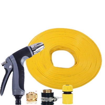 Bộ dây và vòi xịt rửa xe tưới cây tăng áp 7-10M(cút nhựa nối đồng nhựa) 206817