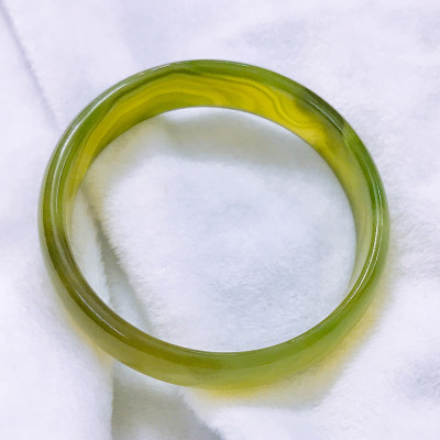 Vòng mã não xanh rêu mệnh mộc hỏa - Ngọc Qúy Gemstones