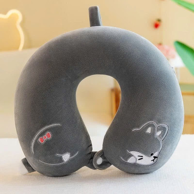 Gối Kê Cổ Công Thái Học Chất Liệu Cao Su Non Cao Cấp, Gối Tựa Cổ Chữ U Văn Phòng Làm Việc Du Lịch 