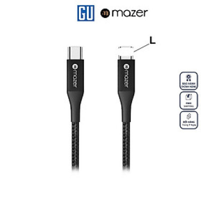 Dây Cáp Sạc Nhanh MAZER 30W (0.5/1.2m) Dùng Cho iPhone C to L Hàng Chính Hãng