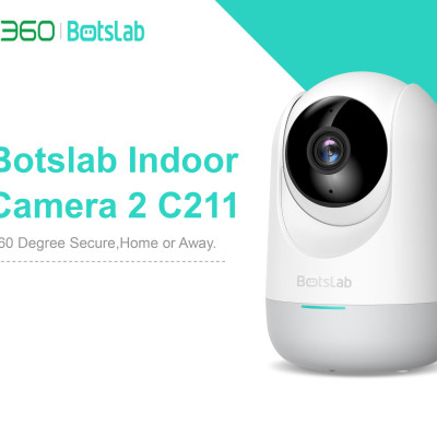 Camera quan sát Qihoo 360 C211 2K 1296P, Xoay 360 độ, H264+ Smart AI App Botslab - Hàng chính hãng