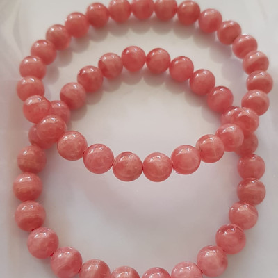 Vòng tay phong thủy Đá Đào Hoa tự nhiên Mới Đẹp AAA hạt tròn size 8mm Màu Hồng tươi bóng đẹp Nữ mệnh hỏa, mệnh thổ ạ Công dụng may mắn, tài lộc, tốt sức khỏe, xinh đẹp tay ạ 