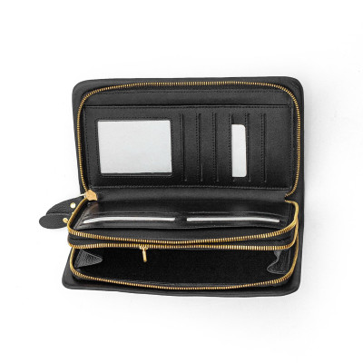 Ví cầm tay VICTOR - 2 dây kéo | Anh Tho leather