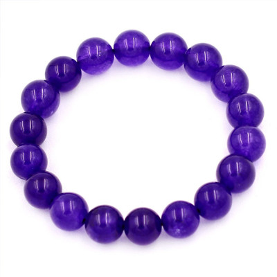 Vòng tay chuỗi hạt Thạch Anh Tím 10 ly 18 hạt - hợp mệnh Hỏa, mệnh Thổ