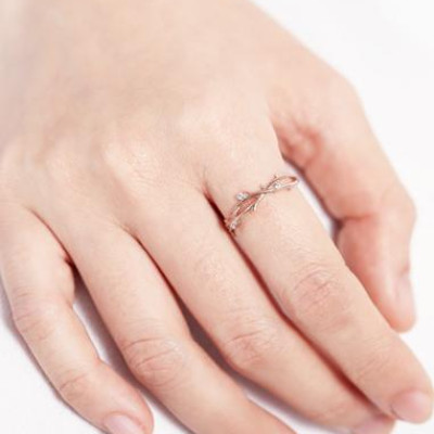 Nhẫn bạc đơn giản nụ hoa rẻ đẹp Gix Jewel N21