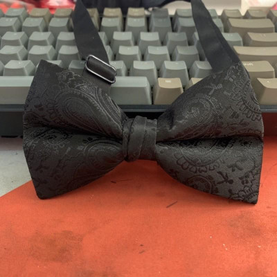 Nơ cổ nam cao cấp dành cho chú rể tiệc sang trọng chất liệu gấm dệt giangpkc