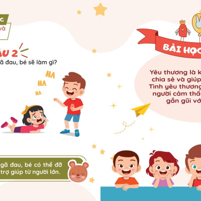 Sách - Kỹ Năng Sống Dành Cho Trẻ Mầm Non - Dạy Bé Bài Học Đạo Đức Và Cảm Xúc - Con Biết Yêu Thương Mọi Người