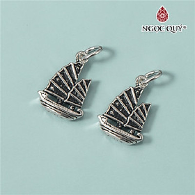 Charm bạc thuyền buồm treo - Ngọc Quý Gemstones