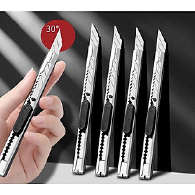 Combo 20 dao rọc giấy kim loại - Dao rọc giấy, dao cắt giấy 30 độ chống gỉ và chịu lực cao