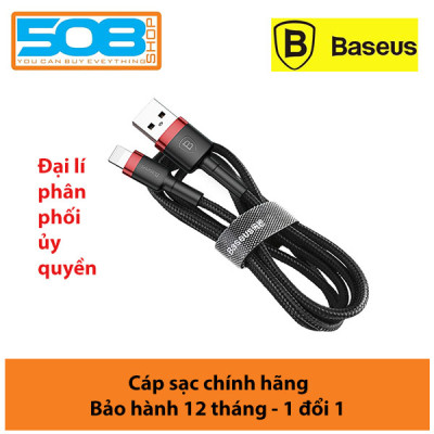 Cáp sạc iPhone XSMax/XR/X/XS/8/7/6/5 Baseus Cafule dài 1m - Hàng chính hãng