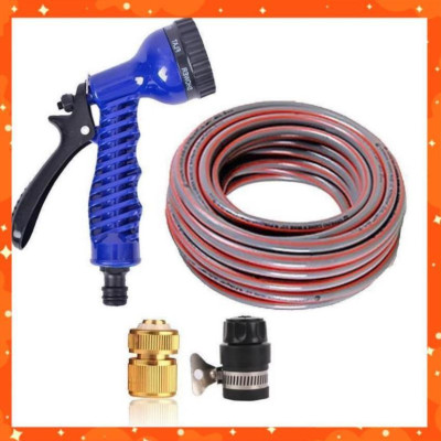 Bộ vòi tưới cây,rửa xe tăng áp lực nước 7-10m(cút đồng nối nhựa đen 713-2) 206843 