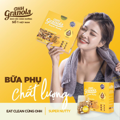 Ngũ cốc Ohh Granola dòng Super Nutty - hộp 250gram