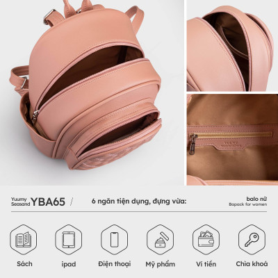 Balo Yuumy ( Thời trang nữ tiện lợi cỡ trung - Balo da Seasand YBA65 )