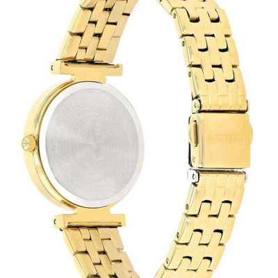 Đồng Hồ Nữ Citizen Đính Đá Swarovski Dây Thép Không Gỉ ER0212-50P - Mặt Vàng