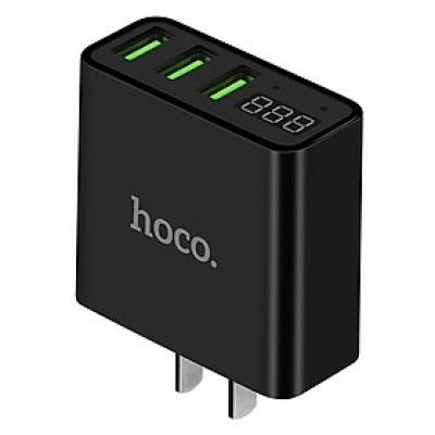 Adapter Sạc 3 Cổng USB Hoco C15 - Hàng Chính Hãng