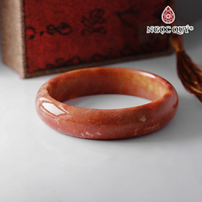 Vòng tay đá san hô hóa thạch bản hẹ mệnh hỏa, thổ - Ngọc Quý Gemstones