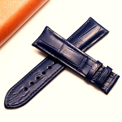 Dây Đồng Hồ Thay Thế Dành Cho Apple Watch 48 Ultra 45/44/42mm - 41/40/38mm, Chất Liệu Da Cá Sấu Cao Cấp Màu Xanh Navy Tương Thích Các Phiên Bản Series 8/7/6/5/4/3/2/1/SE Bảo Hành 12 Tháng