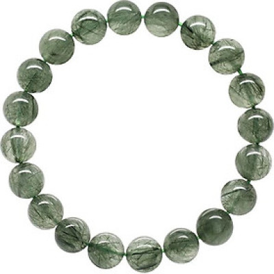 Vòng Thạch Anh Tóc (9mm) Ngọc Quý Gemstones VT72 -  Xanh