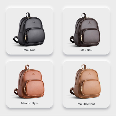Balo Yuumy ( Thời trang nữ cỡ trung - Balo da Liberal YBA55 )