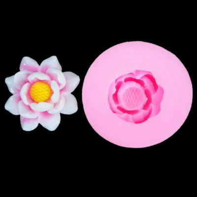 Khuôn silicon làm rau câu hoa sen - Mã số 1081