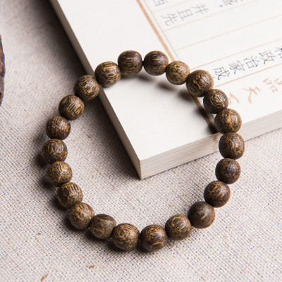 Combo Vòng tay phong thủy Trầm Hương 12 năm tuổi ++, Chất liệu Trầm Thiên nhiên, thơm vĩnh viễn, Kèm Hộp đựng Hoa Hồng lót Nhung lụa.