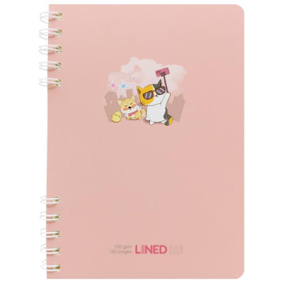 Sổ Lò Xo A5 - Kẻ Ngang - 120 Trang 100gsm - Thiên Long MB-025 - Màu Cam Đào