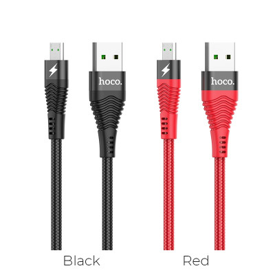 Cáp Sạc Nhanh 4A Hoco U53 Micro USB - Giao Màu Ngẫu Nhiên - Hàng Nhập Khẩu