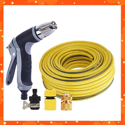 Bộ dây và vòi xịt rửa xe tưới cây tăng áp 15M(cút đồng nối 713-1) 206817