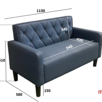 Sofa băng mini kích thước 1m3 x 58 x 69 cm