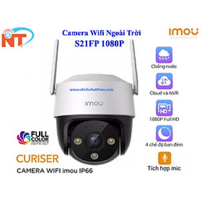 Camera WIFI ngoài trời IMOU S21FP, S41FP có màu ban đêm, xoay 360 độ - Hàng chính hãng