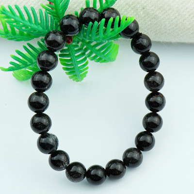 Vòng tay thạch anh tóc đen Rutilated Quartz tự nhiên 8 li 21 hạt