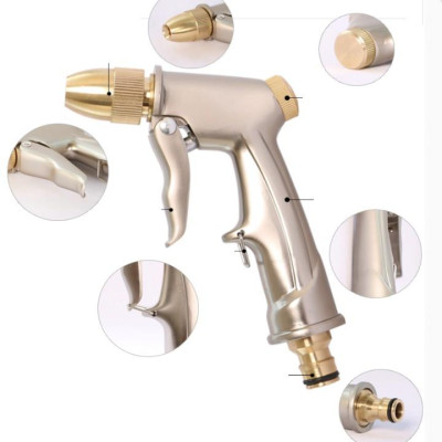 Bộ dây vòi xịt nước rửa xe, tưới cây . tăng áp 3 lần, loại 20m 206701-1 đầu đồng, cút, nối PE