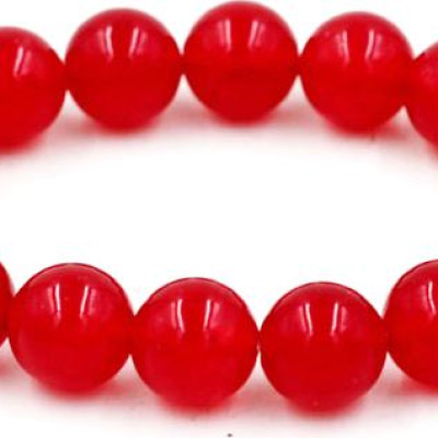 Chuỗi tay thạch anh đỏ - 12 ly 16 hạt - hợp với mệnh Thổ và mệnh Hỏa