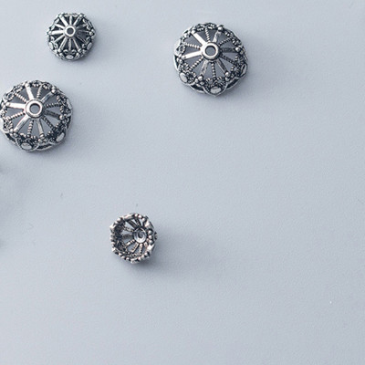 Combo charm chụp hạt, bọc hạt họa tiết hoa văn - Ngọc Quý Gemstones