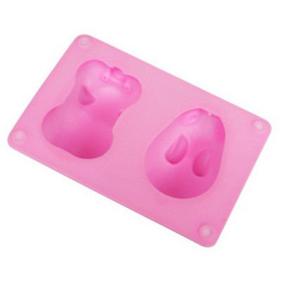 Khuôn silicon làm bánh bao, bánh trôi nước, rau câu thỏ con, heo mập - Mã số 1021