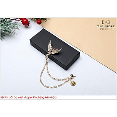 NHIỀU MẪU Ghim cài áo đính đá xích cao cấp - ghim cài vest cưới Tien Nguyen