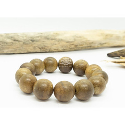 Vòng Tay Trầm Hương Hạt Tròn Đơn (Nữ) | Trầm Tốc Lào Tự Nhiên 100%