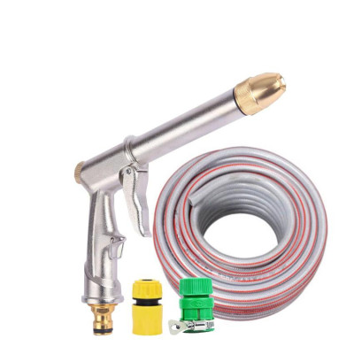 Vòi phun nước rửa xe tưới cây tăng áp + bộ dây bơm nước cao cấp TLG 206810 đầu đồng,nối vàng