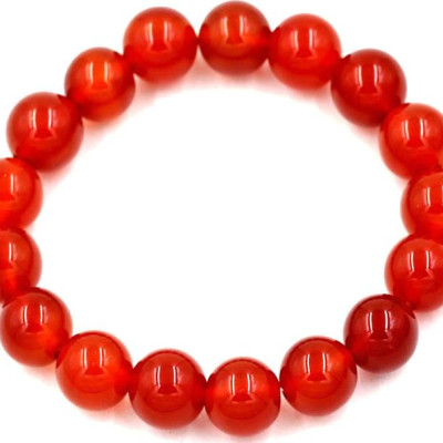 Vòng tay chuỗi hạt mã não đỏ 12 ly 17 hạt