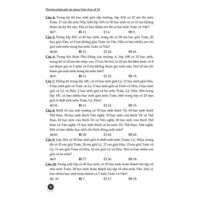 Sách - Phương Pháp Giải Các Dạng Toán Thực Tế Lớp 10 - Tài Liệu Dùng Chung Cho Các Bộ Sách - Khang Việt Book